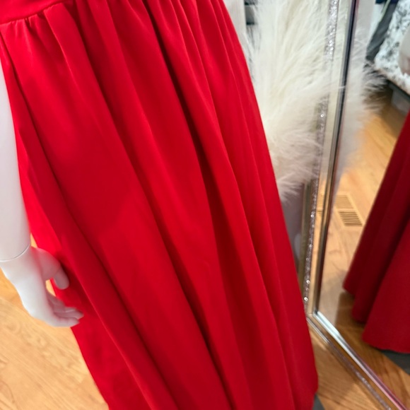 AKIRA Red Floral Maxi Dress - Picture 4 of 4